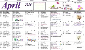 Activities Calendar